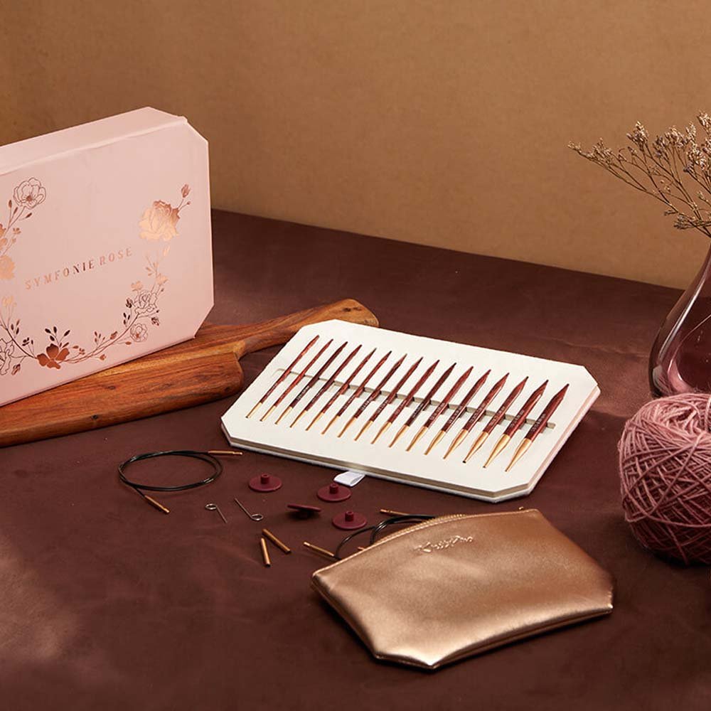 KnitPro Symfonie Rose interch. Needle set deluxe | Knitting yarn shop / dzijas veikals