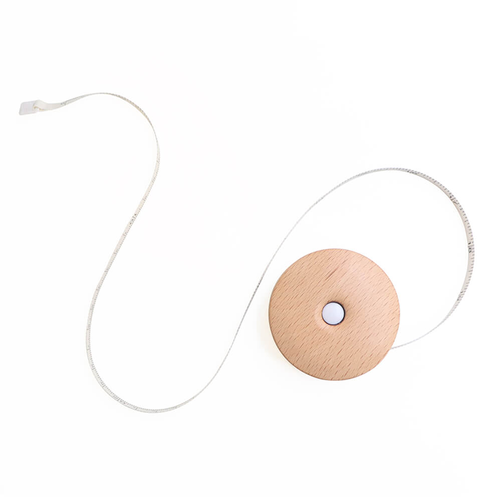 KnitPro Tape measure round beech wood | Knitting yarn shop / dzijas veikals
