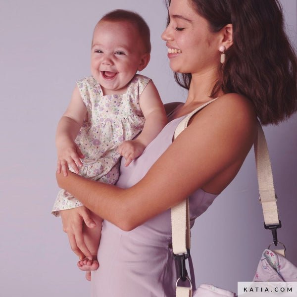 Lilac Flowers Print Cotton Poplin Fabric – 100% Cotton, 140cm Wide, price per 10 cm | Knitting yarn shop / dzijas veikals