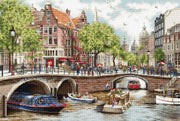 Luca - S Cross Stitch Kit – Amsterdam BU5005, Counted, 16ct AIDA, 42x30cm, 263x190 Stitches, 36 Colors, Includes Threads & Needles, Skill Level 3/5 | Knitting yarn shop / dzijas veikals