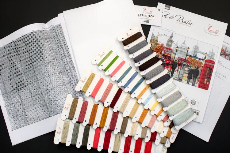 Luca - S Cross Stitch Kit – London B2376, 18ct AIDA, 46.5x31cm | Knitting yarn shop / dzijas veikals