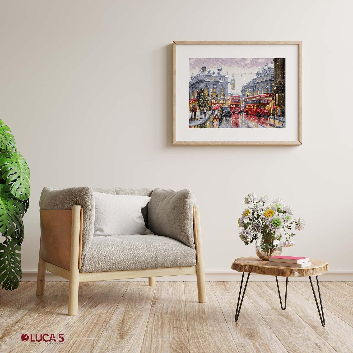 Luca - S Cross Stitch Kit – London BU5006, 16ct AIDA, 44.5x32cm | Knitting yarn shop / dzijas veikals