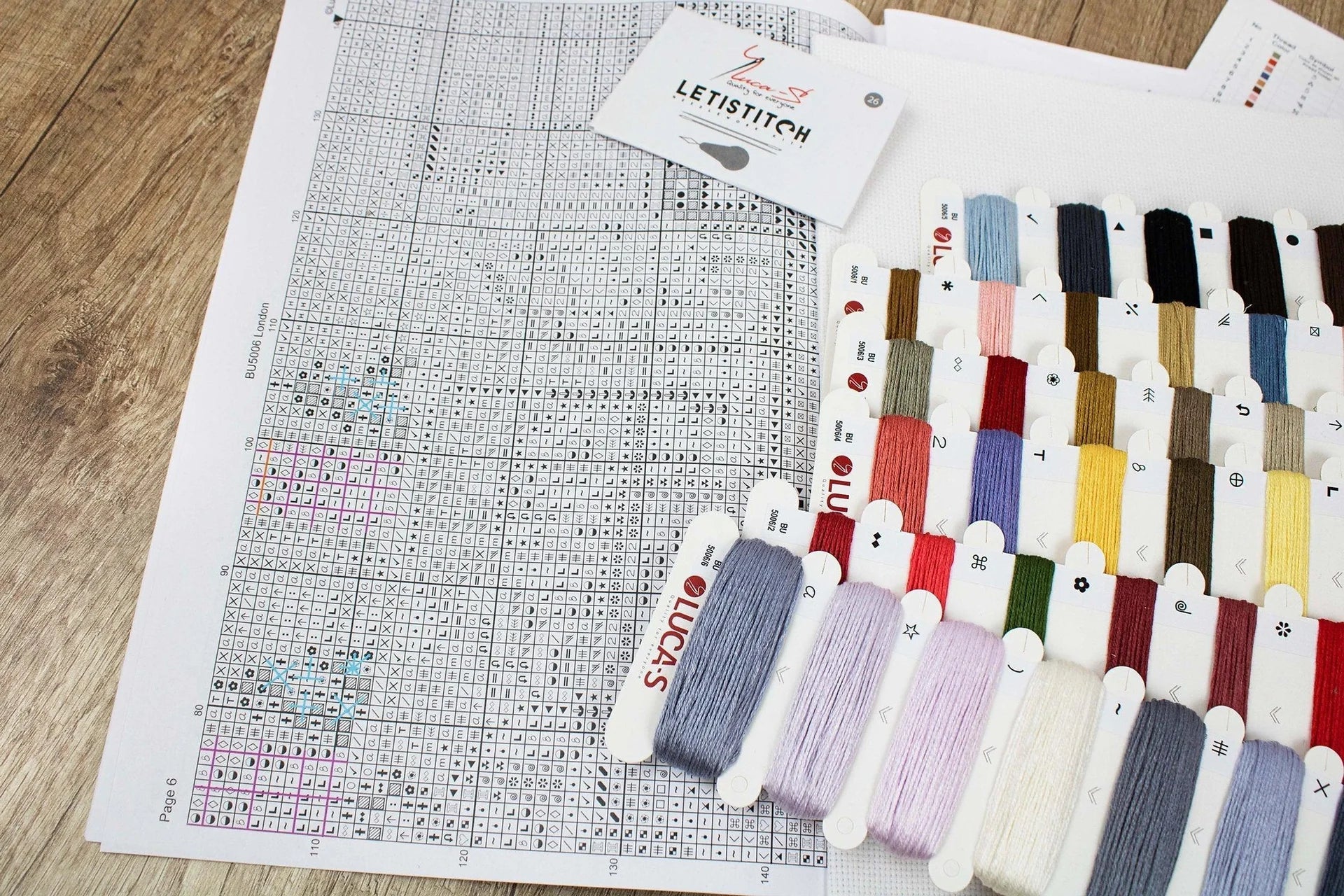 Luca - S Cross Stitch Kit – London BU5006, 16ct AIDA, 44.5x32cm | Knitting yarn shop / dzijas veikals