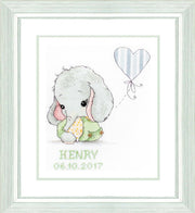 Luca - S Frame Kit R05 – Green Wooden Frame with Cross Stitch Kit, 26.5x29.5cm | Knitting yarn shop / dzijas veikals