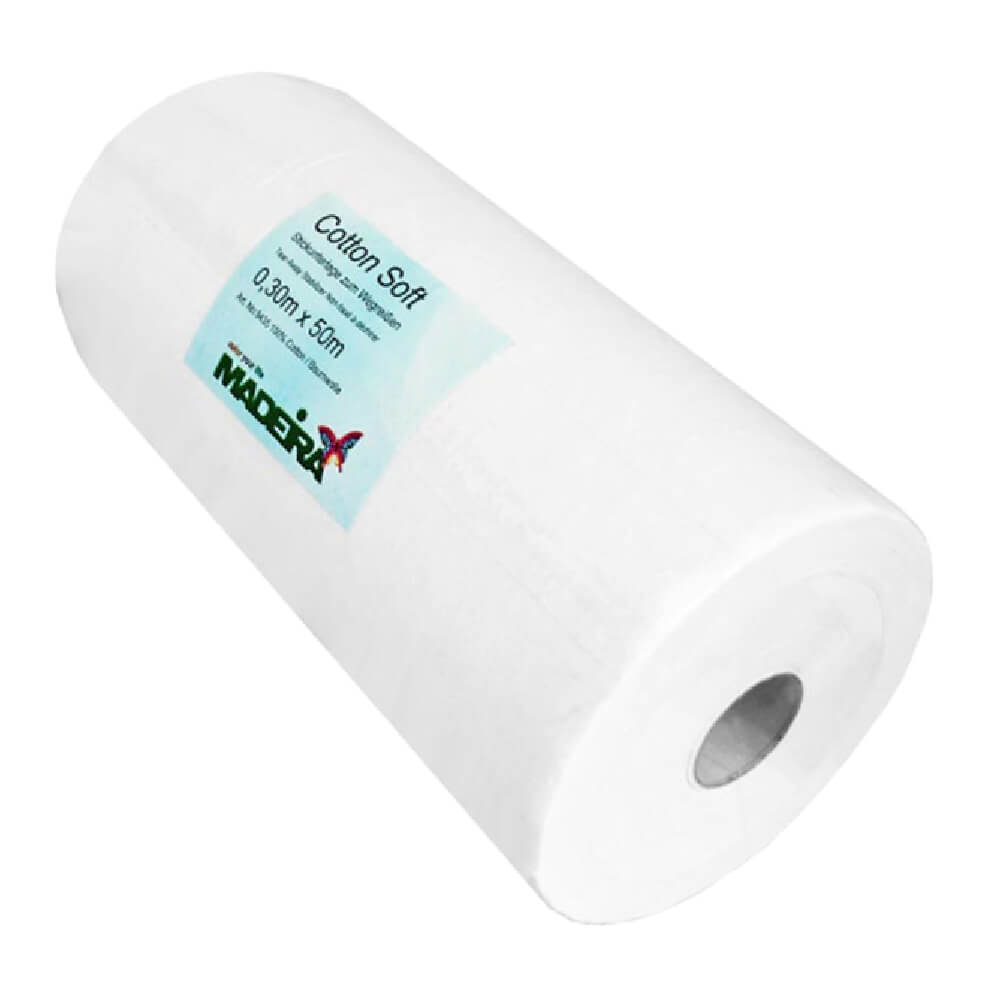 Madeira Cotton Soft stabiliser 0.3x50m white | Knitting yarn shop / dzijas veikals