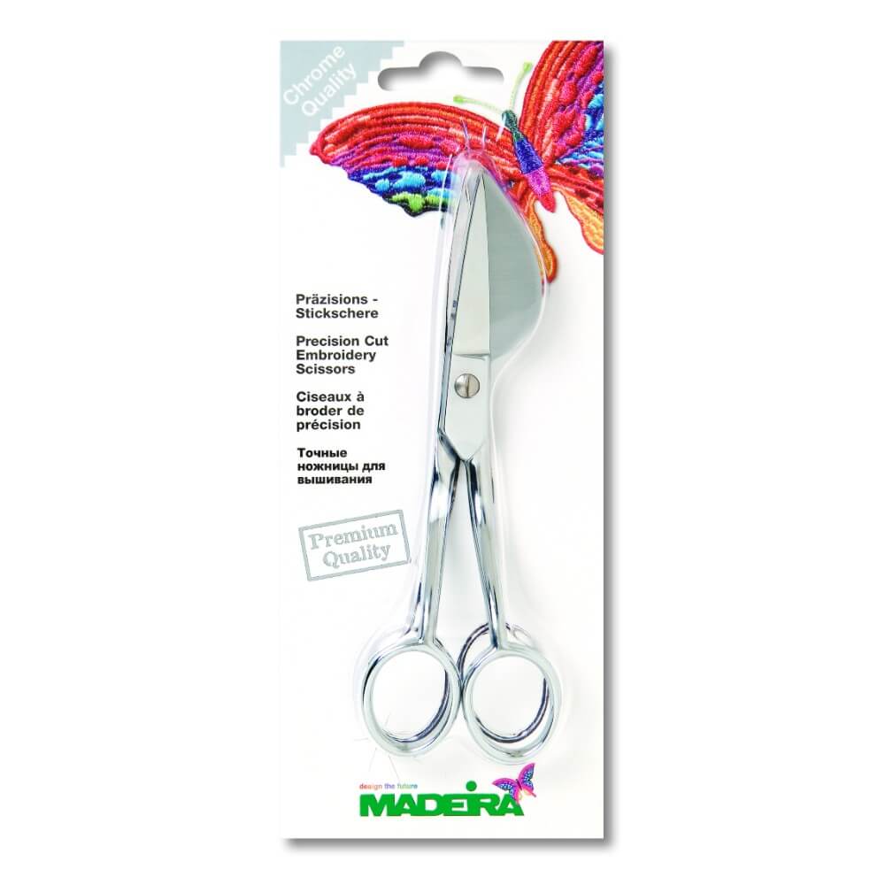 Madeira Embroidery scissor chrome plated 14cm - 1pc | Knitting yarn shop / dzijas veikals