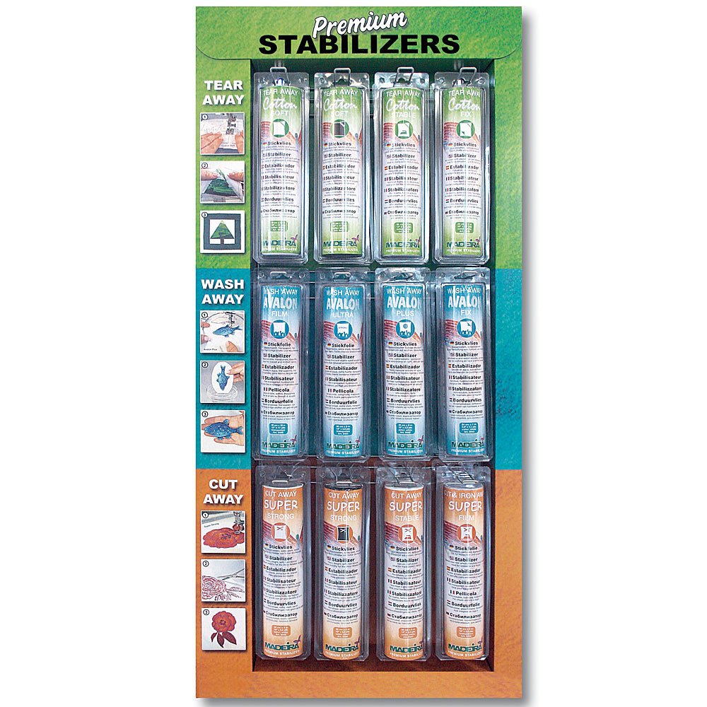 Madeira Stabiliser display 57x20x127cm - 1pc | Knitting yarn shop / dzijas veikals