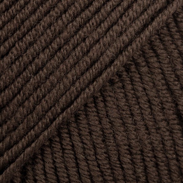 MERINO EXTRA FINE UNI COLOUR 09 dark brown | Knitting yarn shop / dzijas veikals