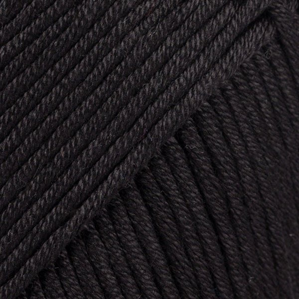 MUSKAT UNI COLOUR 17 black | Knitting yarn shop / dzijas veikals