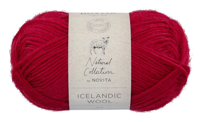 Novita Icelandic Wool 523 lingonberry | Knitting yarn shop / dzijas veikals