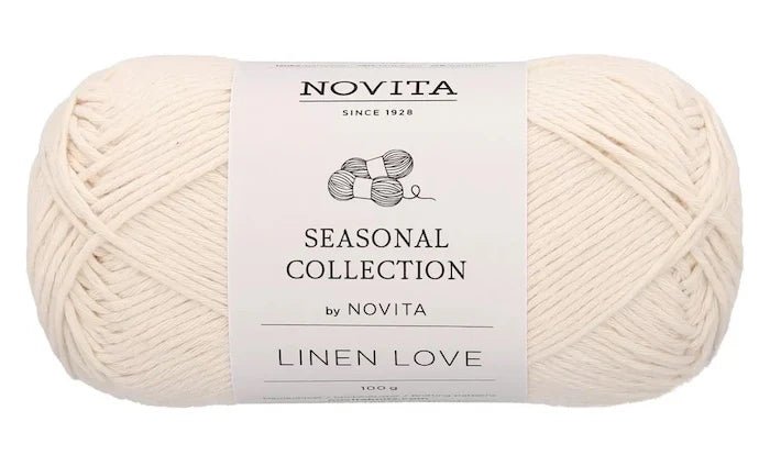 Novita Linen Love 019 vanilla | Knitting yarn shop / dzijas veikals