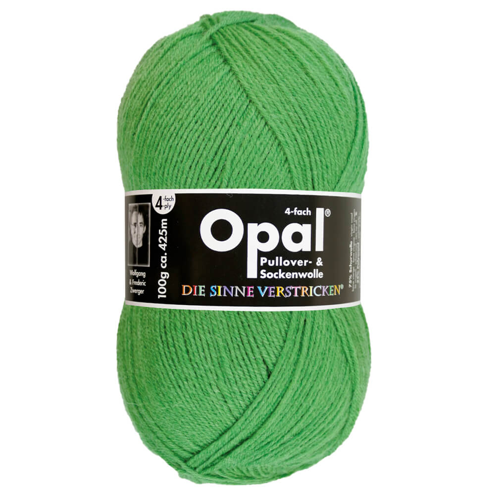 Opal Uni 4 - ply sock yarn, 100g 1990 Grasgrün | Knitting yarn shop / dzijas veikals