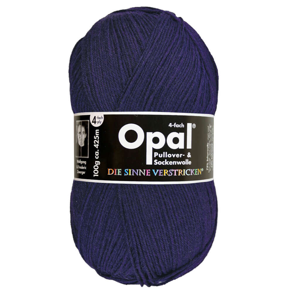 Opal Uni 4 - ply sock yarn, 100g 5190 Marine | Knitting yarn shop / dzijas veikals