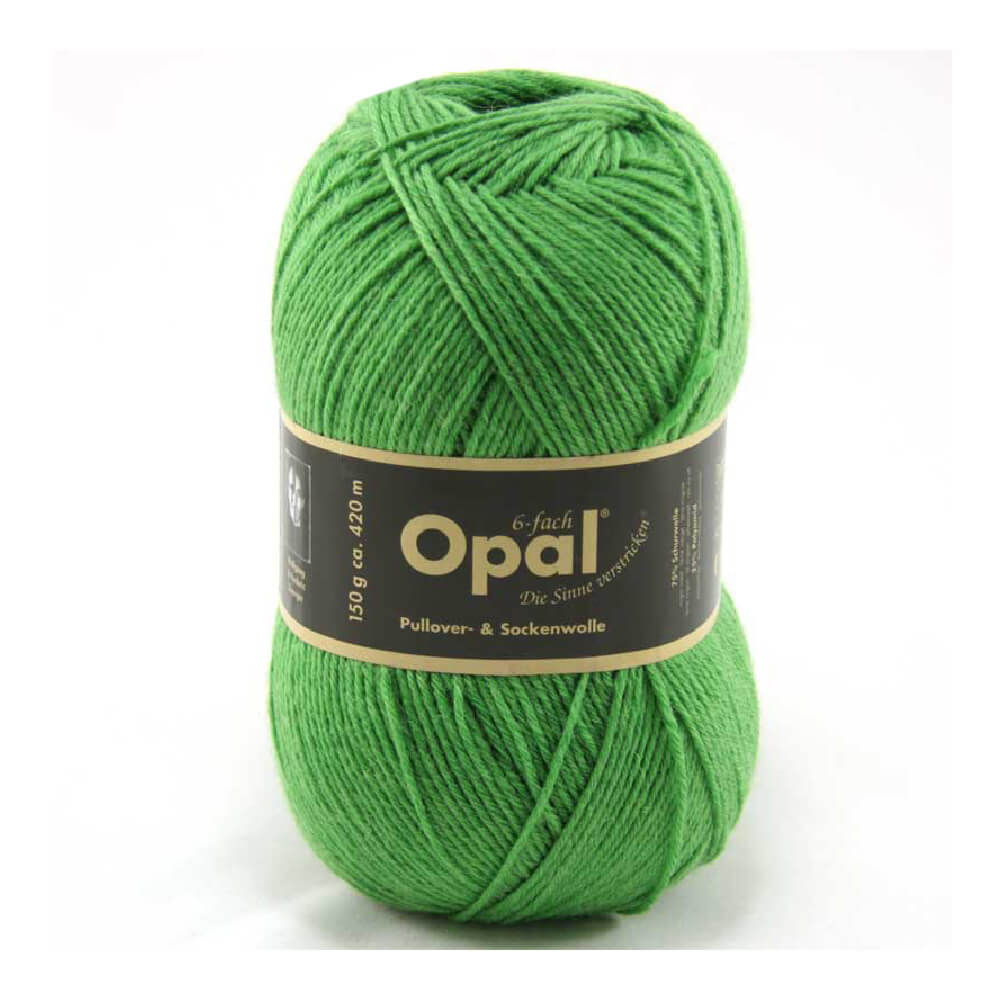 Opal Uni 6 - ply sock yarn, 150g 7903 Grass green | Knitting yarn shop / dzijas veikals