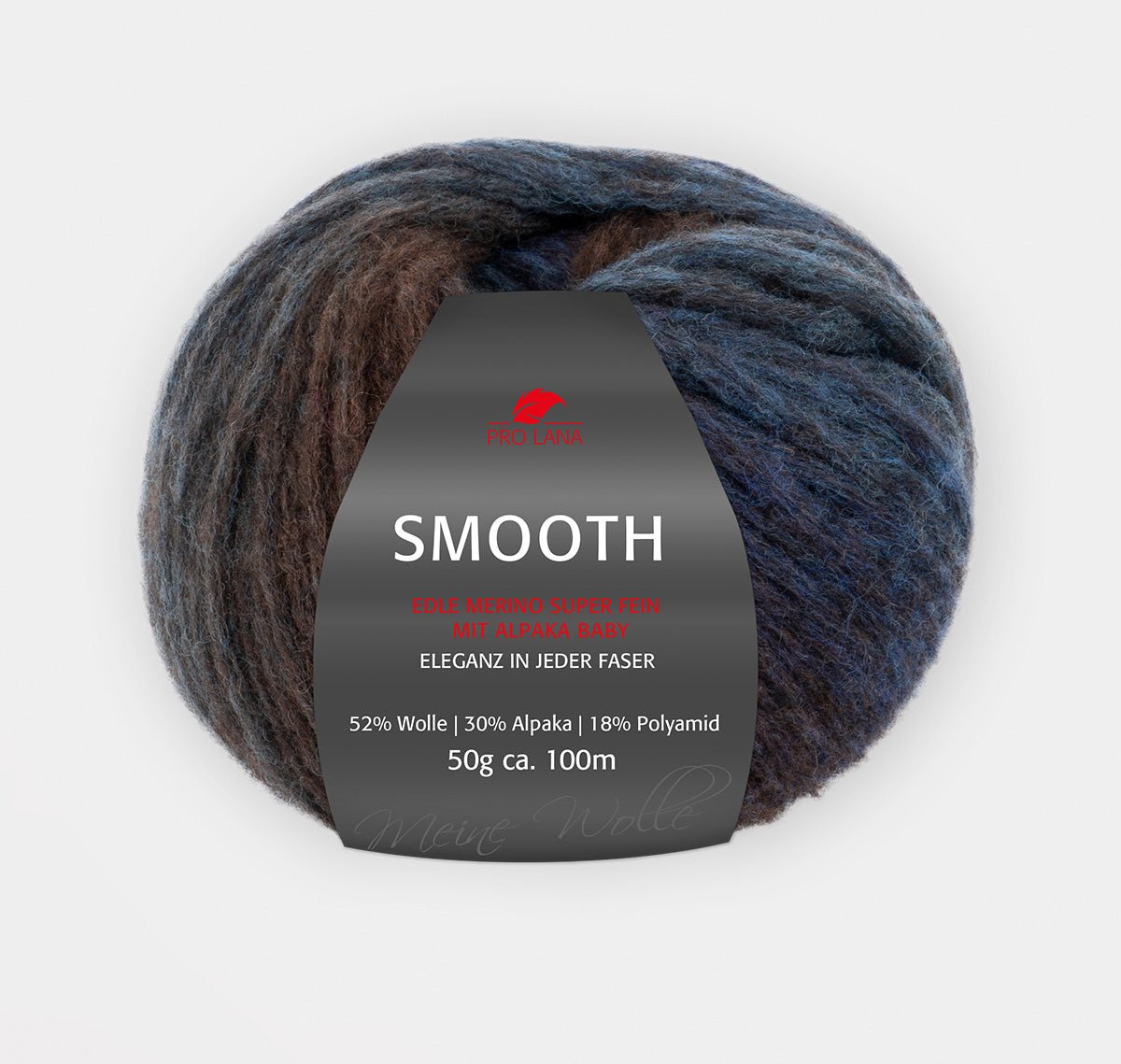Pro Lana Smooth 81 blue/brown | Knitting yarn shop / dzijas veikals
