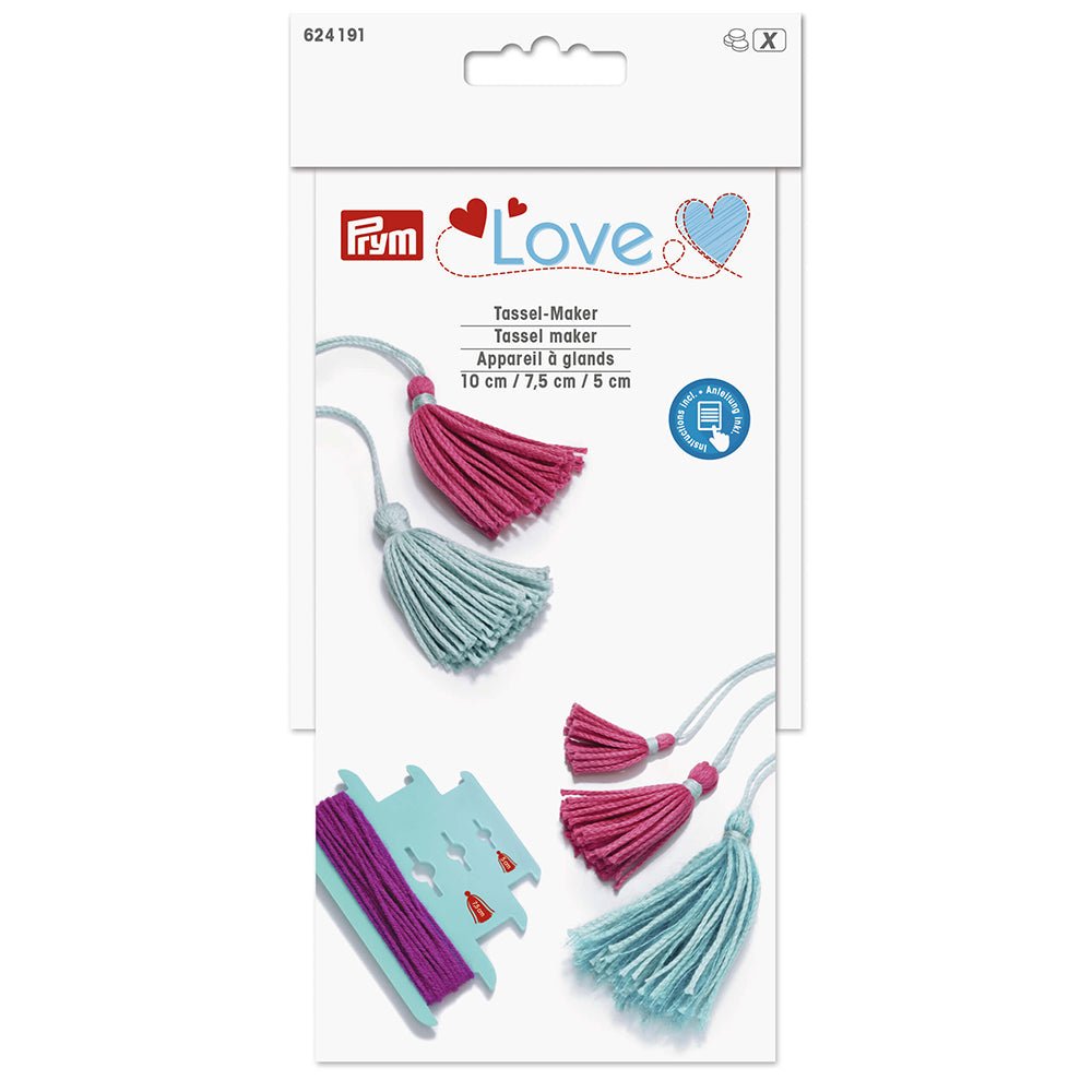 Prym Love tassel maker 12.1x8.2cm mint | Knitting yarn shop / dzijas veikals