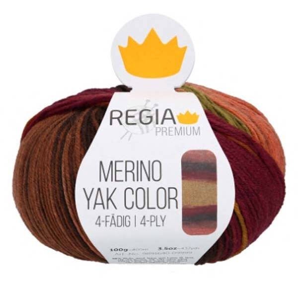 Regia 4 - ply Premium Merino Yak Color - Merino Yak Wool blend yarn - Fingering yarn Knitting wool sock yarn Shawl yarn Gradient yarn 100 g 8505 - terrain | Knitting yarn shop / dzijas veikals