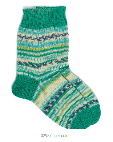 Regia 4ply Kids Color Sock Yarn 60g 2987 | Knitting yarn shop / dzijas veikals