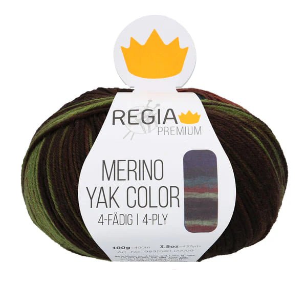 Regia Premium Merino Yak Sock Yarn 100g 08507 Jungle | Knitting yarn shop / dzijas veikals
