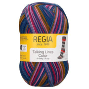 Regia Talking Lines Color 6ply Sock Yarn 5103 | Knitting yarn shop / dzijas veikals