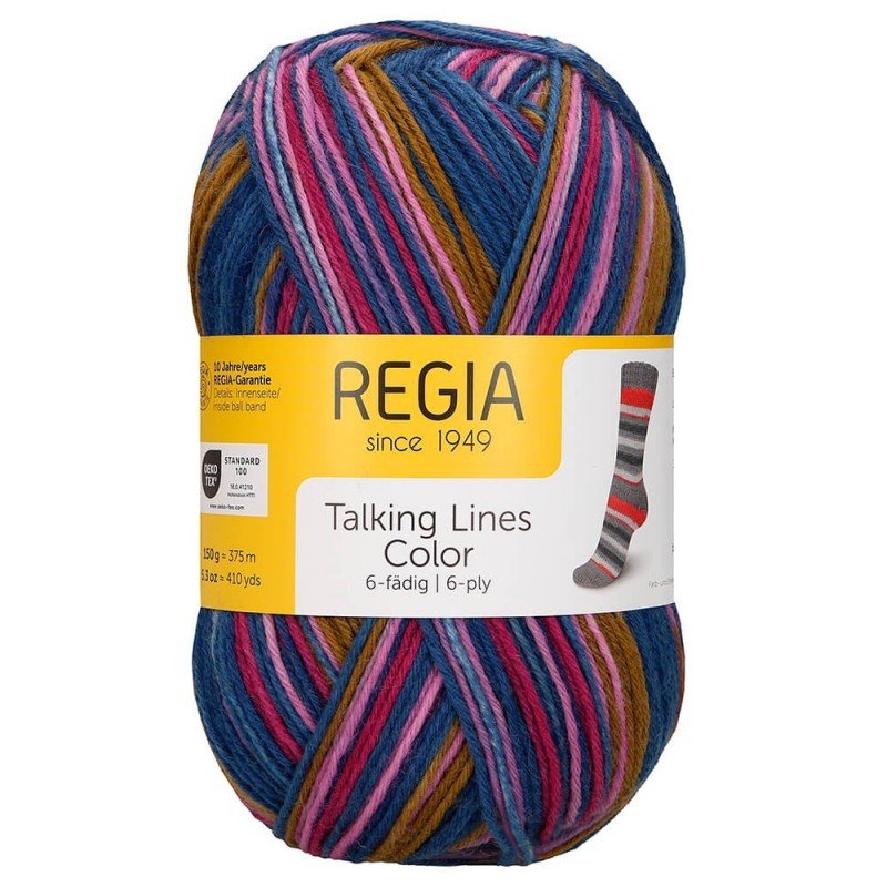 Regia Talking Lines Color 6ply Sock Yarn 5103 | Knitting yarn shop / dzijas veikals