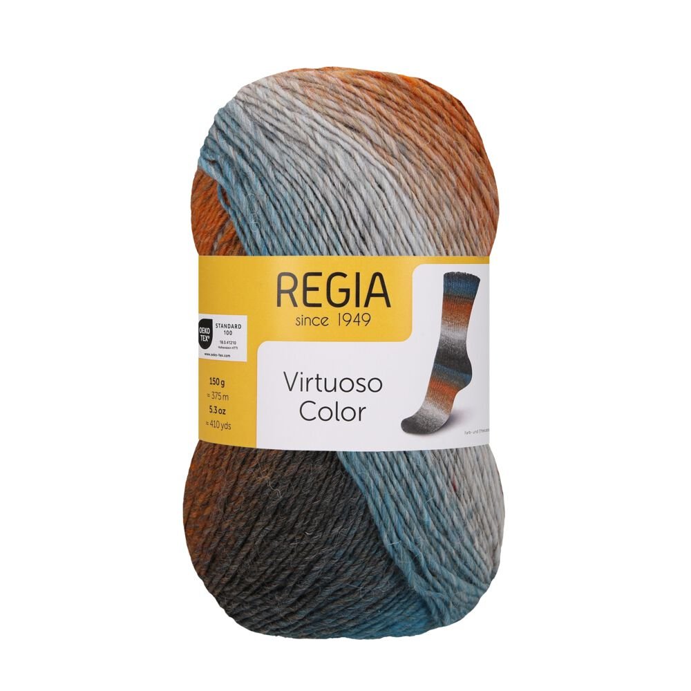 Regia Virtuoso 150 gr Sock Yarn 03073 Urban Mood | Knitting yarn shop / dzijas veikals