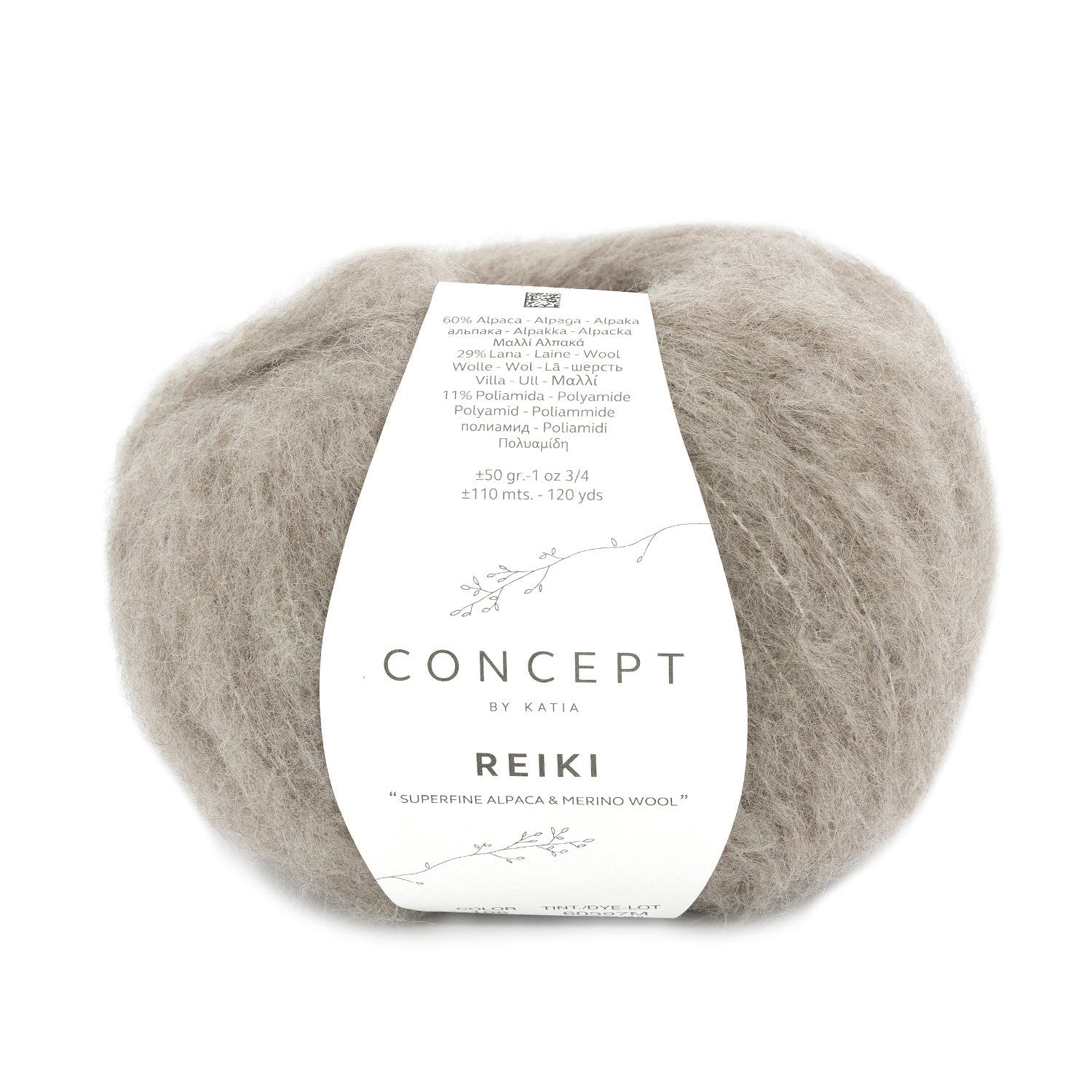 REIKI Yarn by Concept by Katia – Superfine Alpaca Blend 106 - beige | Knitting yarn shop / dzijas veikals