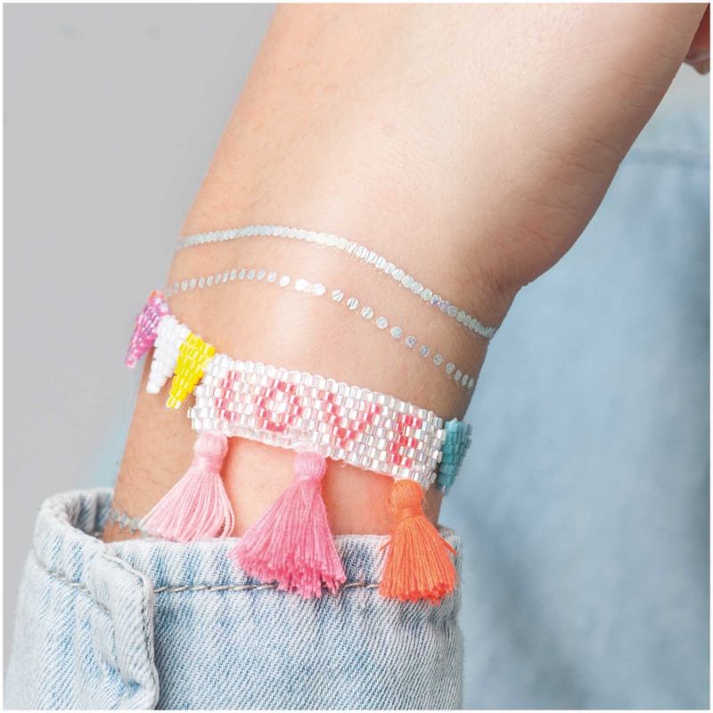 Rico Design Brick Stitch Bracelet Kit - Love | Knitting yarn shop / dzijas veikals