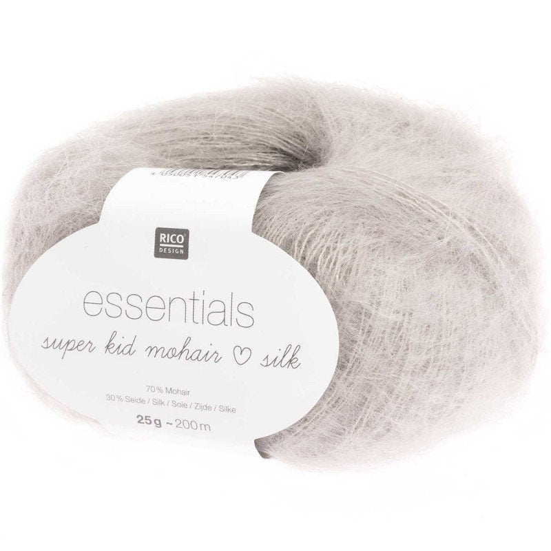 Rico Design Essentials Super Kid Mohair Loves Silk, silky soft mohair yarn 008skm | Knitting yarn shop / dzijas veikals