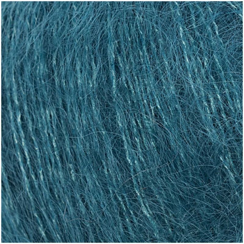 Rico Design Essentials Super Kid Mohair Loves Silk Yarn - Mohair & Silk 016 teal | Knitting yarn shop / dzijas veikals