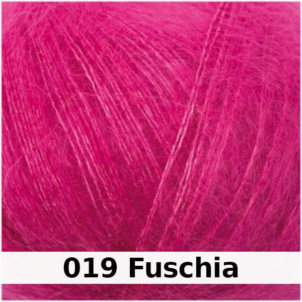 Rico Design Essentials Super Kid Mohair Loves Silk Yarn - Mohair & Silk 019 fuschia | Knitting yarn shop / dzijas veikals