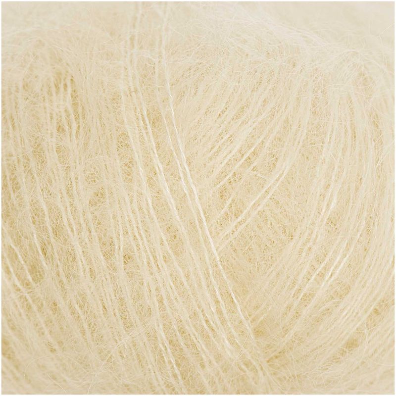 Rico Design Essentials Super Kid Mohair Loves Silk Yarn - Mohair & Silk 042 cream | Knitting yarn shop / dzijas veikals