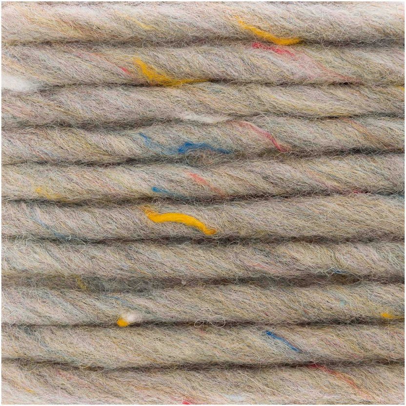 Rico Design Essentials Super Tweed Super Chunky Yarn - Wool Blend 005 Grey | Knitting yarn shop / dzijas veikals
