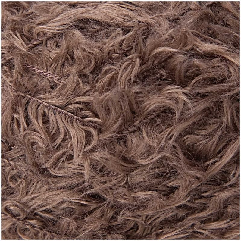Rico Design Fashion Fur Yarn - Faux Fur 003 brown | Knitting yarn shop / dzijas veikals