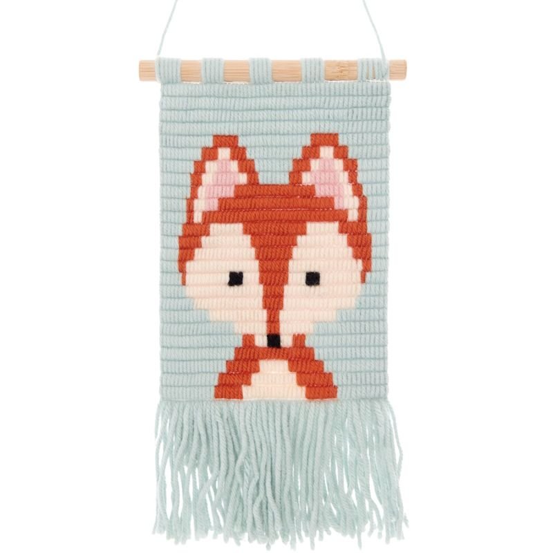 Rico Design Longstitch Embroidery Kit - Fox | Knitting yarn shop / dzijas veikals