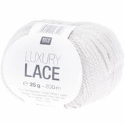Rico Design Luxury Lace Yarn - Virgin Wool & Silk 001 white | Knitting yarn shop / dzijas veikals