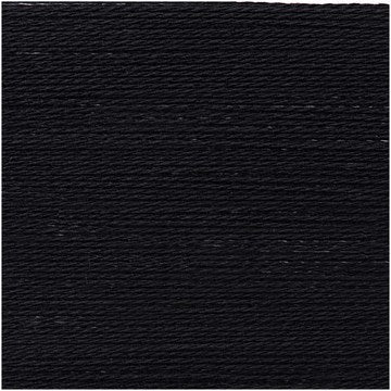 Rico Design Luxury Lace Yarn - Virgin Wool & Silk 006 black | Knitting yarn shop / dzijas veikals