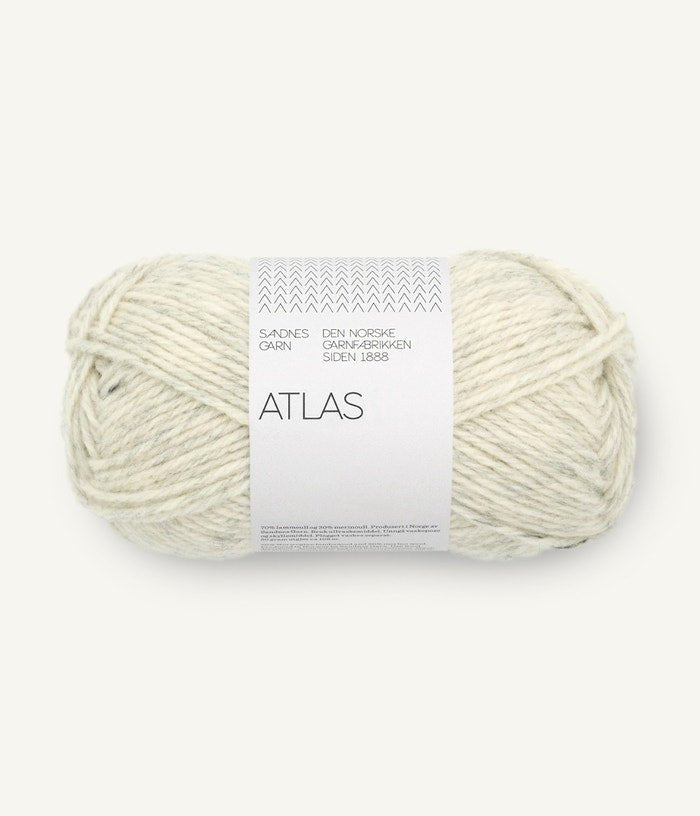 Sandnes Garn ATLAS 1021 light grey melange | Knitting yarn shop / dzijas veikals