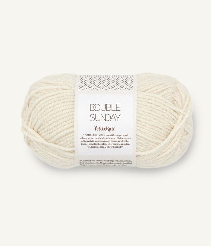 Sandnes Garn DOUBLE SUNDAY 1012 natural | Knitting yarn shop / dzijas veikals
