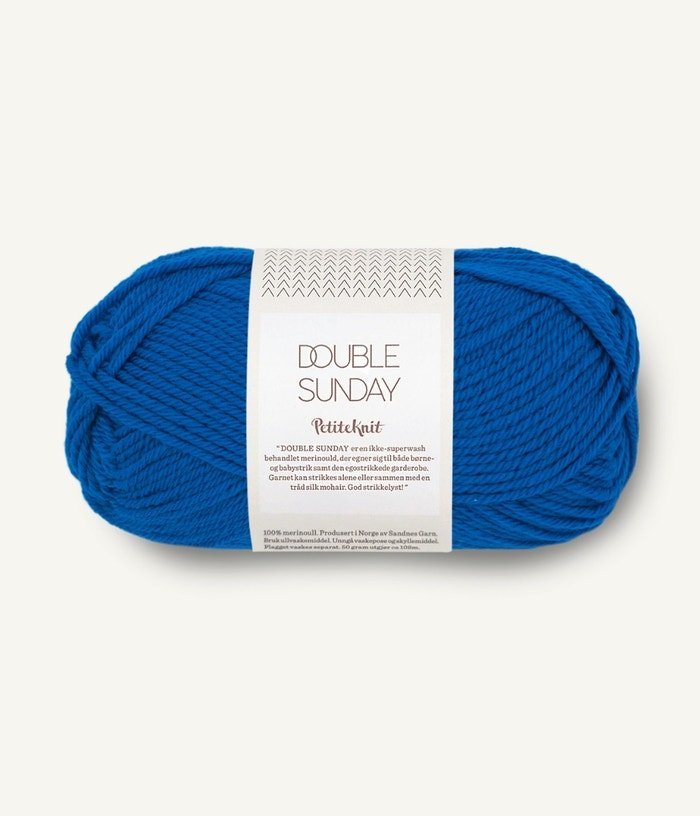 Sandnes Garn DOUBLE SUNDAY 6046 jolly blue | Knitting yarn shop / dzijas veikals