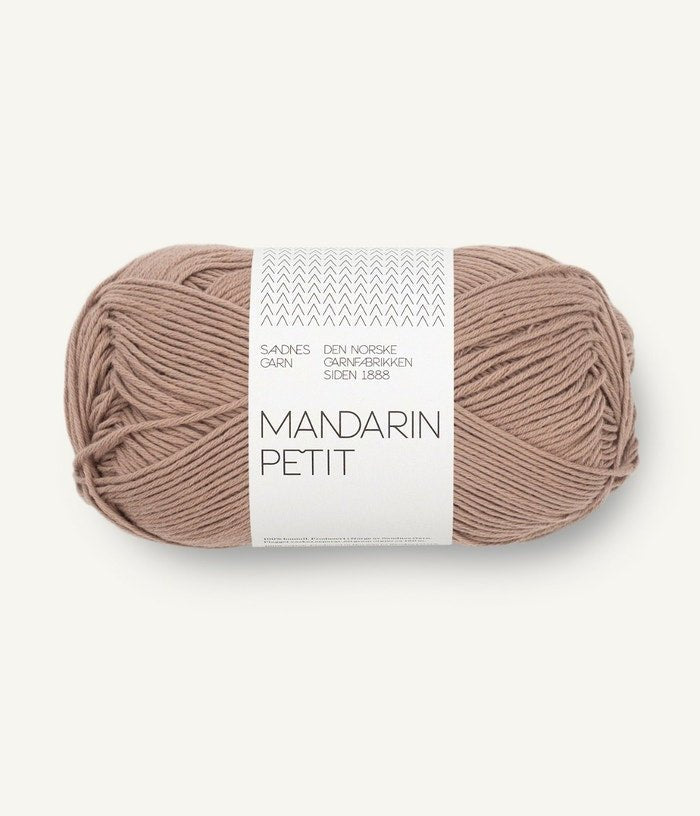 Sandnes Garn MANDARIN PETIT 3051 iced coffee | Knitting yarn shop / dzijas veikals