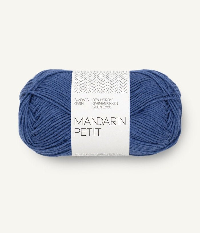Sandnes Garn MANDARIN PETIT 5844 medium blue | Knitting yarn shop / dzijas veikals