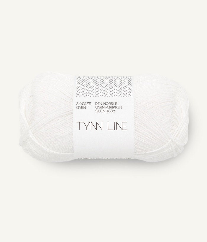 Sandnes Garn TYNN LINE 1001 white | Knitting yarn shop / dzijas veikals
