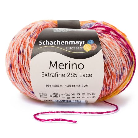 Schachenmayr Merino Extrafine 285 Lace Yarn, 50 g 590 Belle | Knitting yarn shop / dzijas veikals