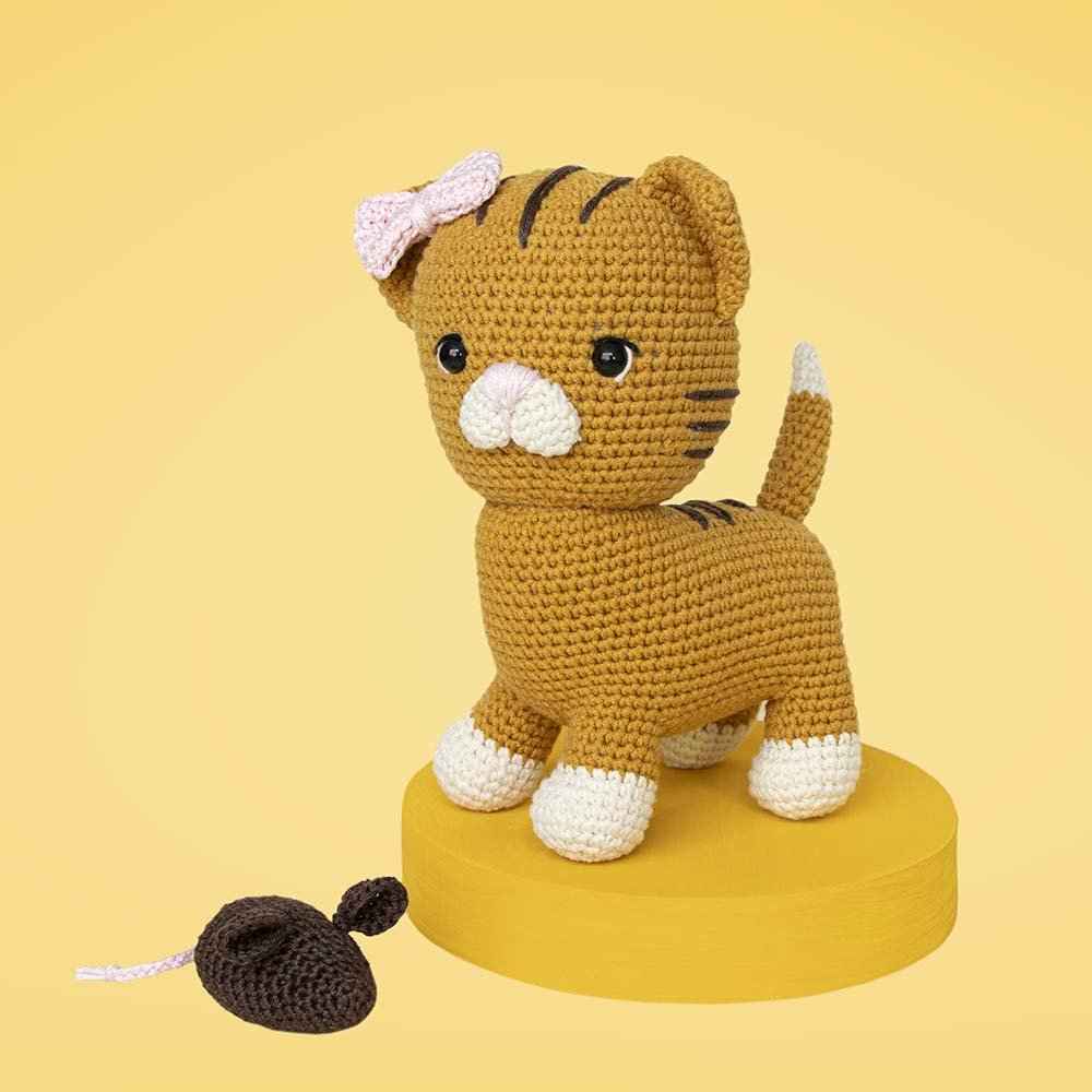 Scheepjes Amigurumi kit Cat & Mouse crochet toy | Knitting yarn shop / dzijas veikals