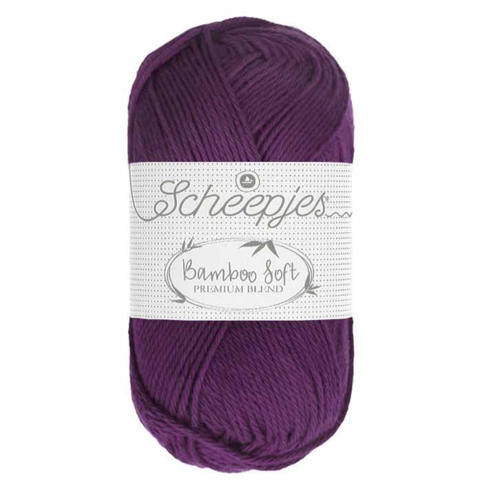 Scheepjes Bamboo Soft 50g 250 Decadent Plum | Knitting yarn shop / dzijas veikals