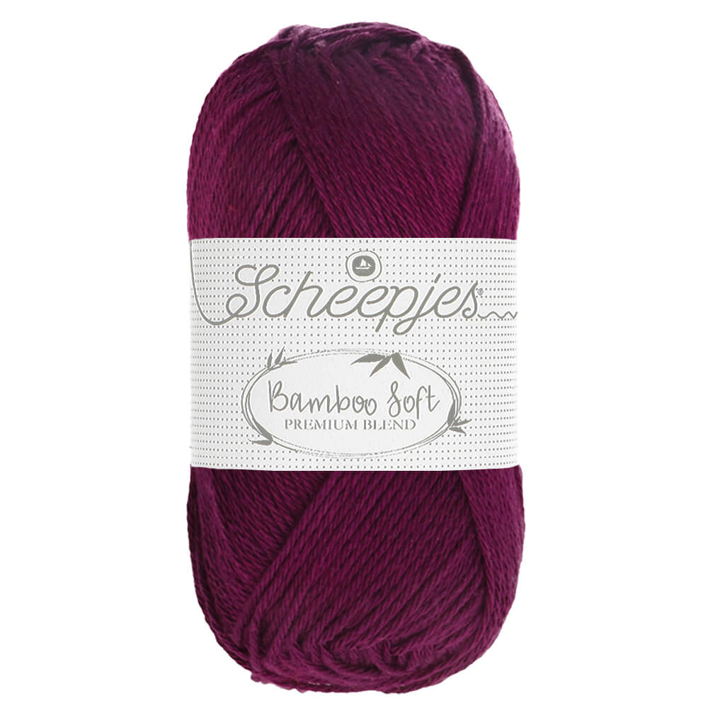 Scheepjes Bamboo Soft 50g 251 Deep Cherry | Knitting yarn shop / dzijas veikals