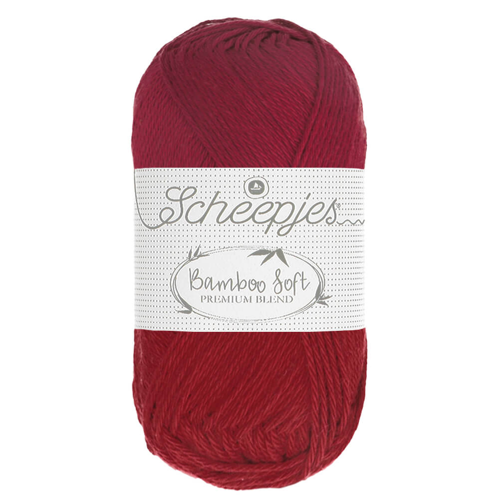 Scheepjes Bamboo Soft 50g 259 Majestic Red | Knitting yarn shop / dzijas veikals