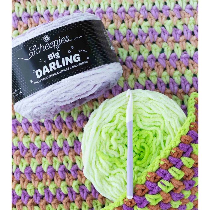 Scheepjes Big Darling Monochrome Cake 405 Red Panda | Knitting yarn shop / dzijas veikals