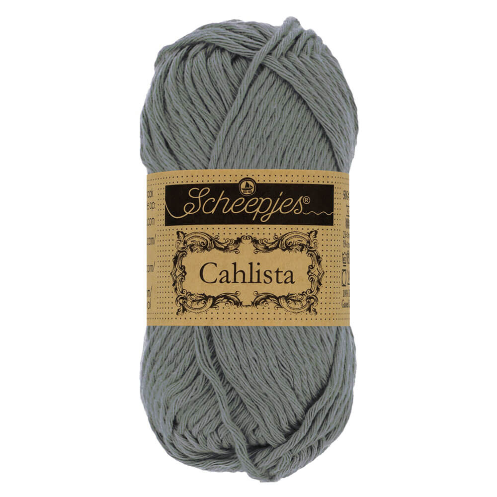 Scheepjes Cahlista, 50 gr. Price is for 10 balls. Minimum order per color 10 balls. 242 Metal Grey | Knitting yarn shop / dzijas veikals